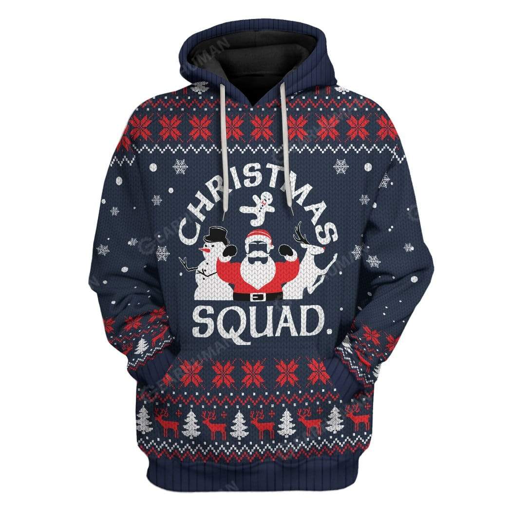 Ugly Christmas Squad Hoodie T-Shirts Apparel HD-AT3011192 3D Custom Fleece Hoodies Hoodie S 