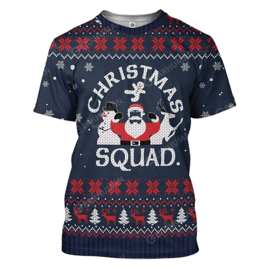 Ugly Christmas Squad Hoodie T-Shirts Apparel HD-AT3011192 3D Custom Fleece Hoodies T-Shirt S 