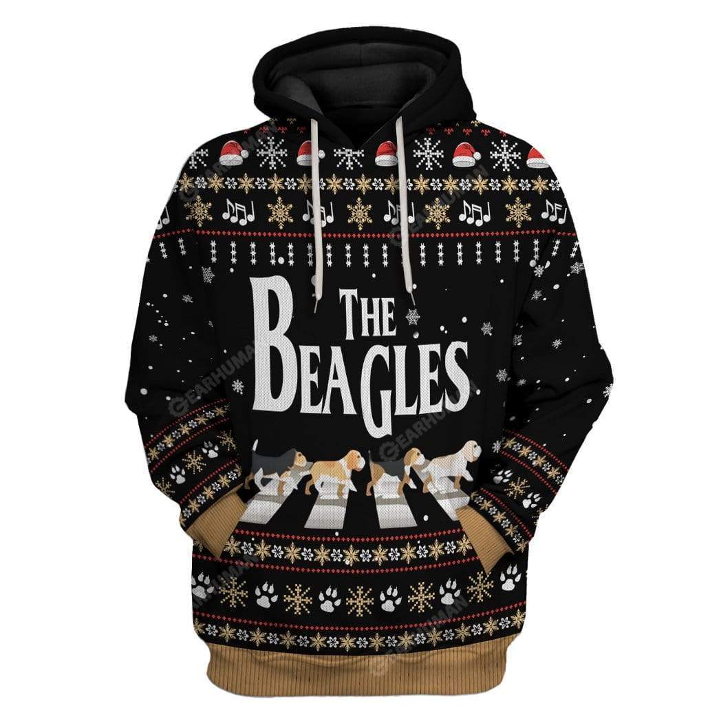Gearhumans Ugly Christmas The Beagles Edition Custom T-Shirts Hoodies