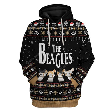 Gearhumans Ugly Christmas The Beagles Edition Custom T-Shirts Hoodies Apparel