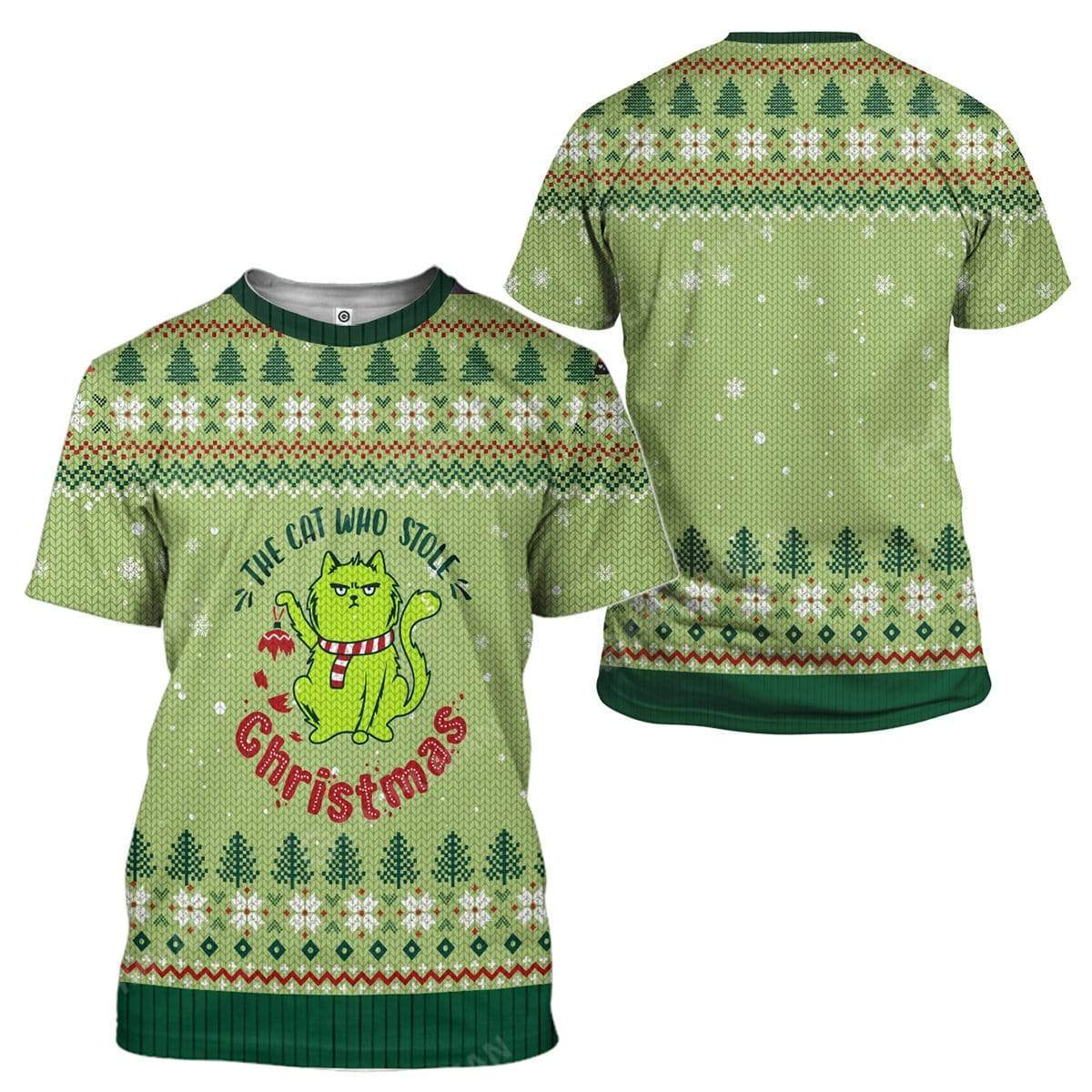 Ugly Christmas The Cat Who Stole Christmas Custom T-Shirts Hoodies Apparel CT-AT2611198 3D Custom Fleece Hoodies 