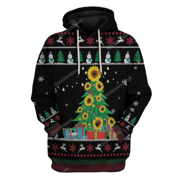 Ugly Christmas Tree Custom Hoodies-T-Shirts Apparel HD-TT05111911 3D Custom Fleece Hoodies Hoodie S 