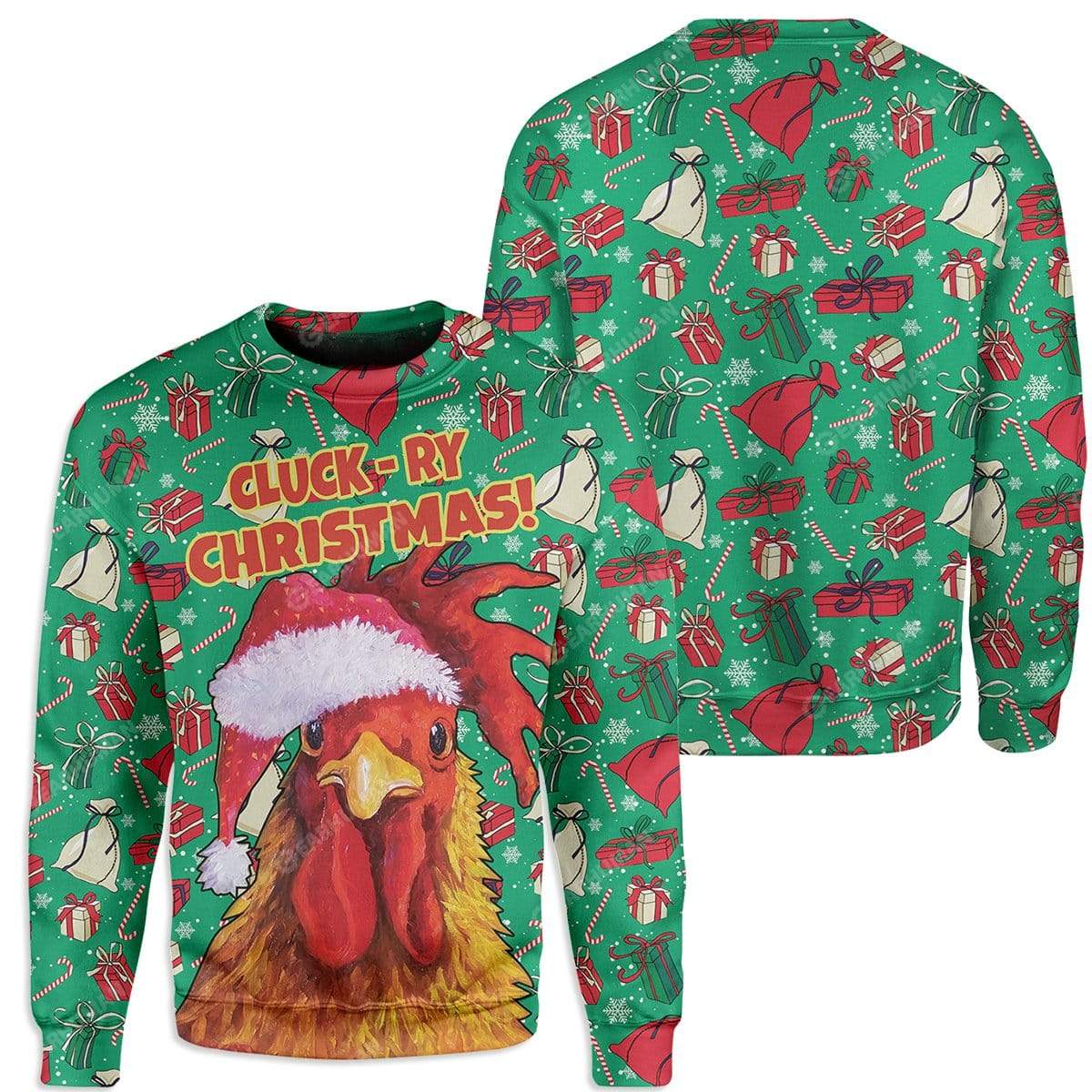 Ugly Cluck-ry Christmas Custom Sweater Apparel HD-TT21111917 3D Custom Fleece Hoodies 