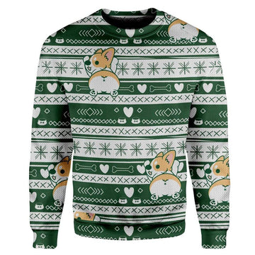 Ugly Corgi Christmas Custom T-Shirts Hoodies Apparel CT-TA0912191 3D Custom Fleece Hoodies Long Sleeve S 