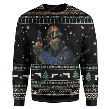 Ugly Counter Strike Custom Sweater Apparel HD-AT19111908 Ugly Christmas Sweater Long Sleeve S 