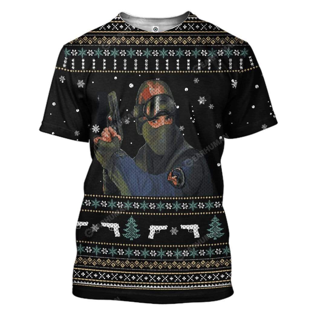 Ugly Counter Strike Custom T-shirt - Hoodies Apparel HD-AT19111908 3D Custom Fleece Hoodies T-Shirt S 