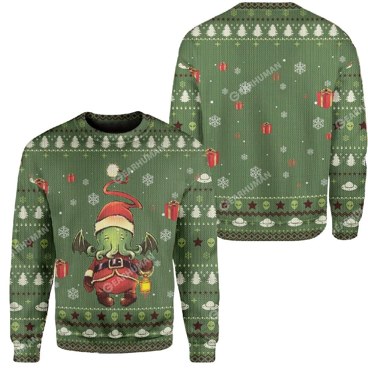 Ugly Cthulhu Custom Sweater Apparel HD-TA15111913 Ugly Christmas Sweater 