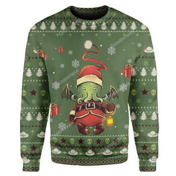 Gearhumans Ugly Cthulhu Custom Sweater Apparel