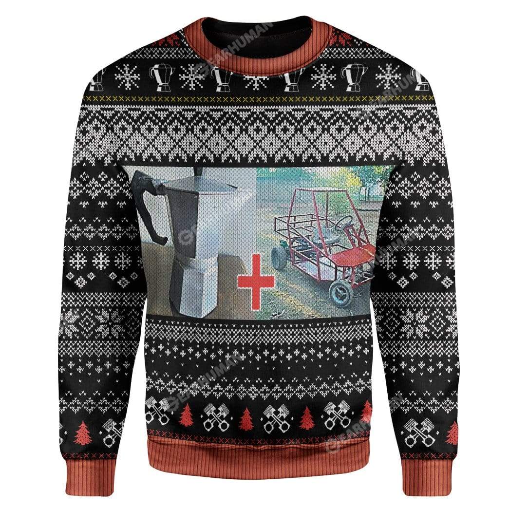 Ugly Cybertruck Custom Sweater Apparel HD-AT2611195 Ugly Christmas Sweater Long Sleeve S 
