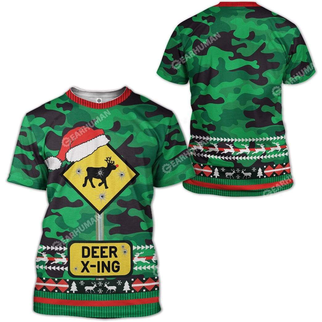 Ugly Deer Xing Christmas Hoodie T-Shirts Apparel AN-TA2911192 3D Custom Fleece Hoodies 