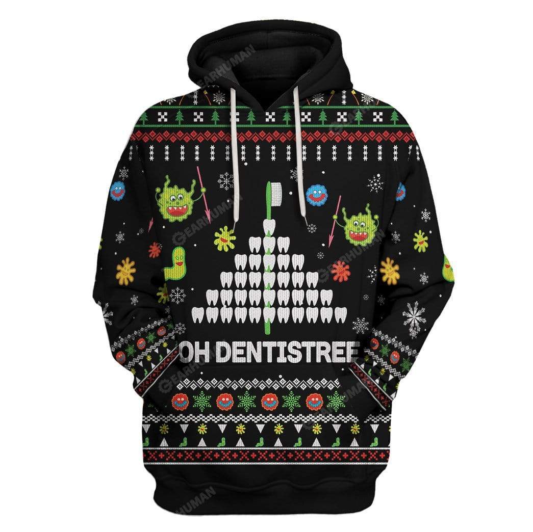Ugly Dentistree Custom T-shirt - Hoodies Apparel HD-TA16111919 3D Custom Fleece Hoodies Zip Hoodie S 