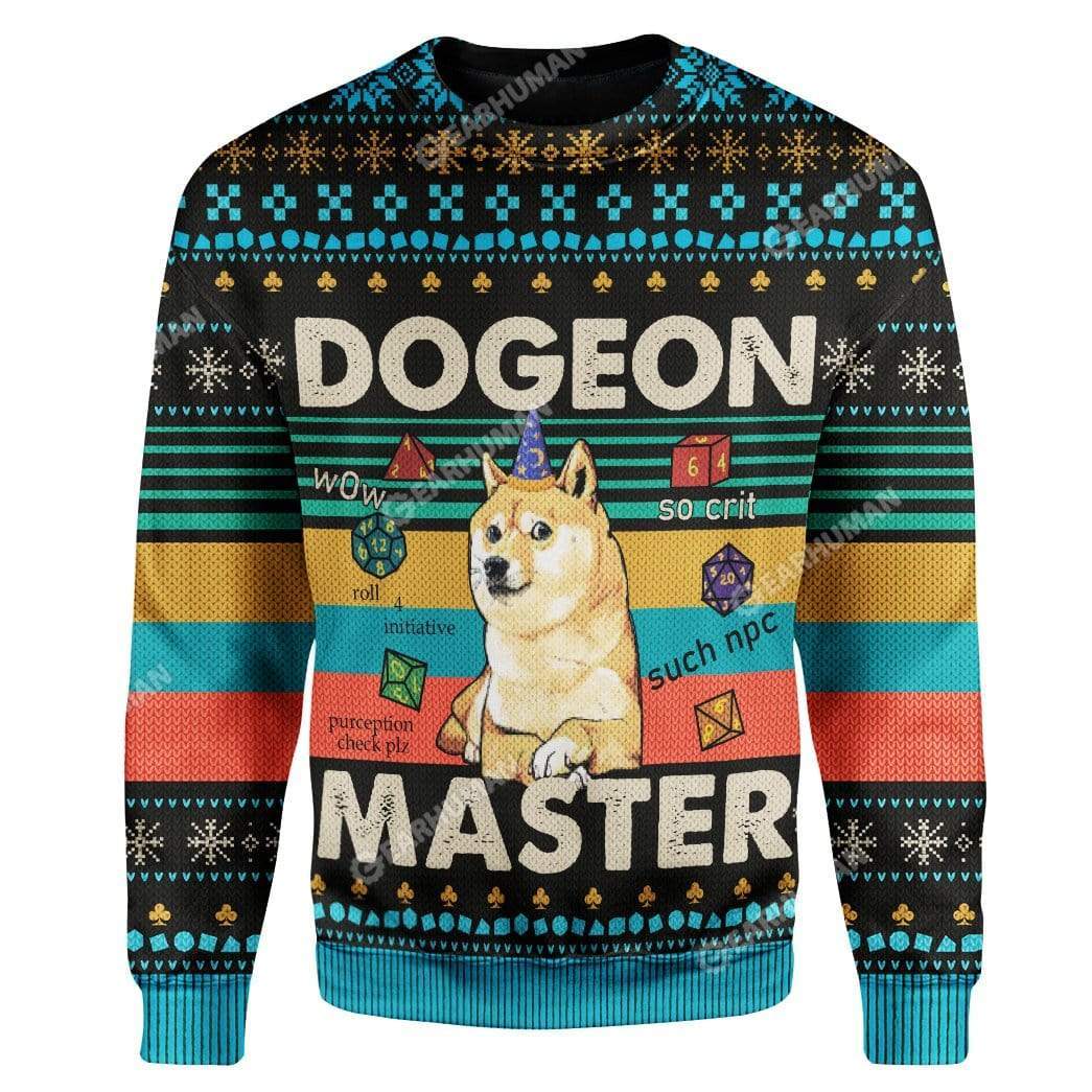 Ugly Dogeon Master Custom T-Shirts Hoodies Apparel DG-DT2711191 3D Custom Fleece Hoodies Long Sleeve S 