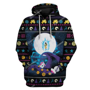 Ugly Dragonball Z And Nightmare Before Christmas Custom Hoodies-T-Shirts Apparel HD-DT06111903 3D Custom Fleece Hoodies Hoodie S 