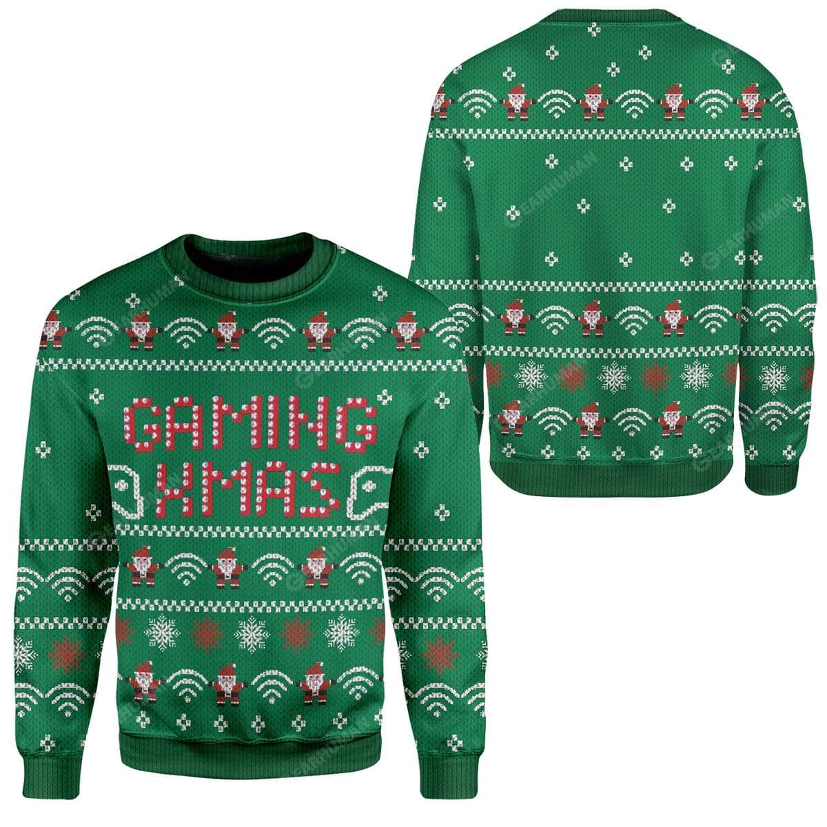 Ugly Gaming Xmas Custom Sweater Apparel HD-TA18111902 Ugly Christmas Sweater 