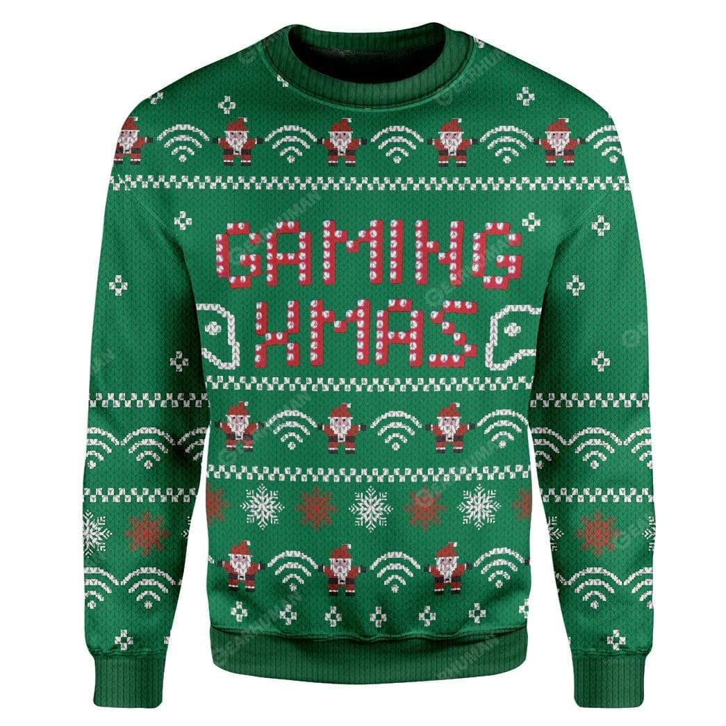 Ugly Gaming Xmas Custom Sweater Apparel HD-TA18111902 Ugly Christmas Sweater Long Sleeve S 
