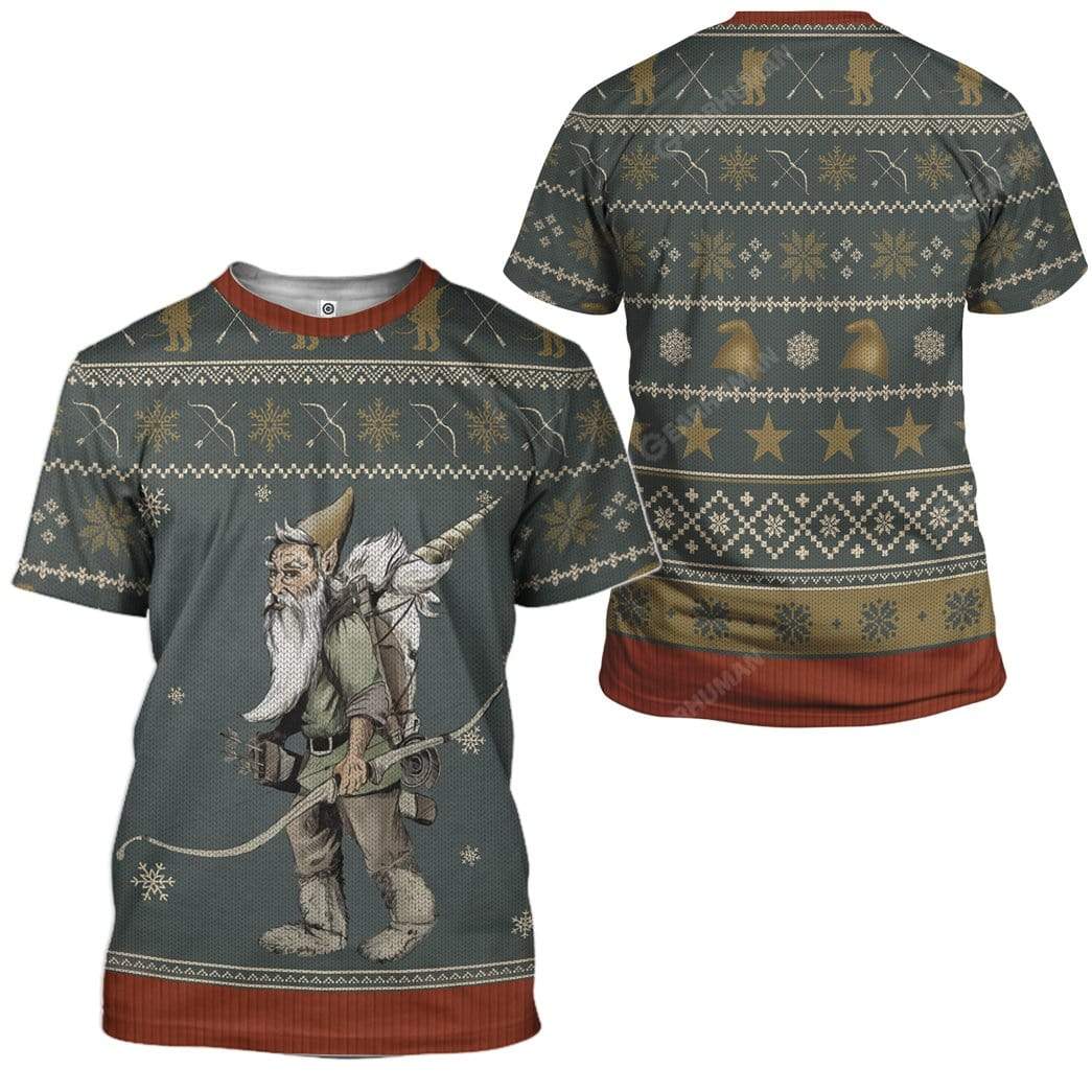 Ugly Gnome Packing Out a Unicorn Custom T-Shirts Hoodies Apparel HD-AT25111901 3D Custom Fleece Hoodies 