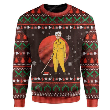Ugly Grandma Claus Custom Sweater Apparel HD-TA21111909 Ugly Christmas Sweater Long Sleeve S 