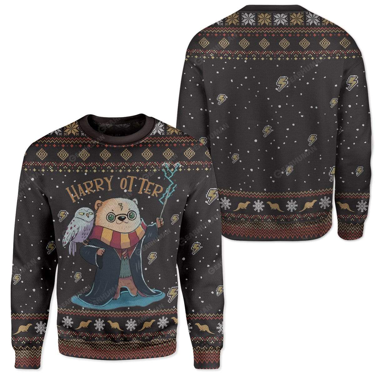 Ugly Harry Otter Custom Sweater Apparel HD-AT18111906 Ugly Christmas Sweater 