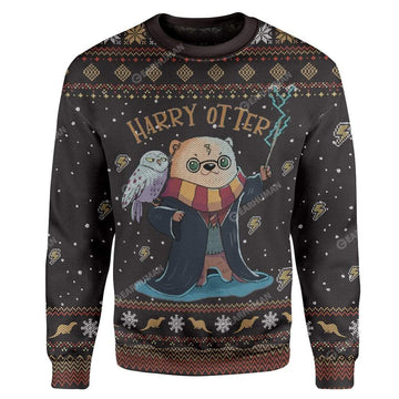 Gearhumans Ugly Harry Otter Custom Sweater Apparel