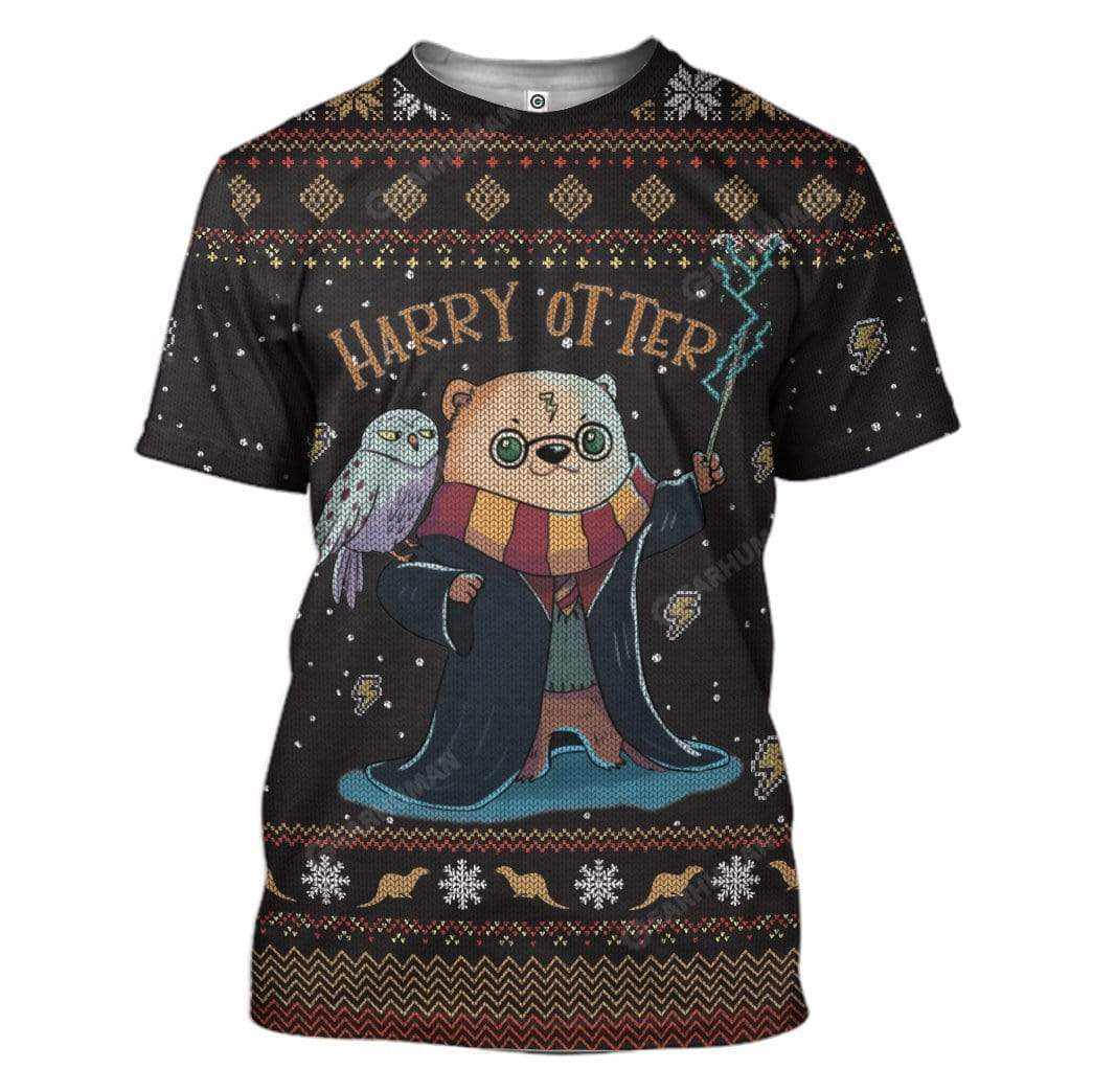 Ugly Harry Otter Custom T-shirt - Hoodies Apparel HD-AT18111906 3D Custom Fleece Hoodies T-Shirt S 