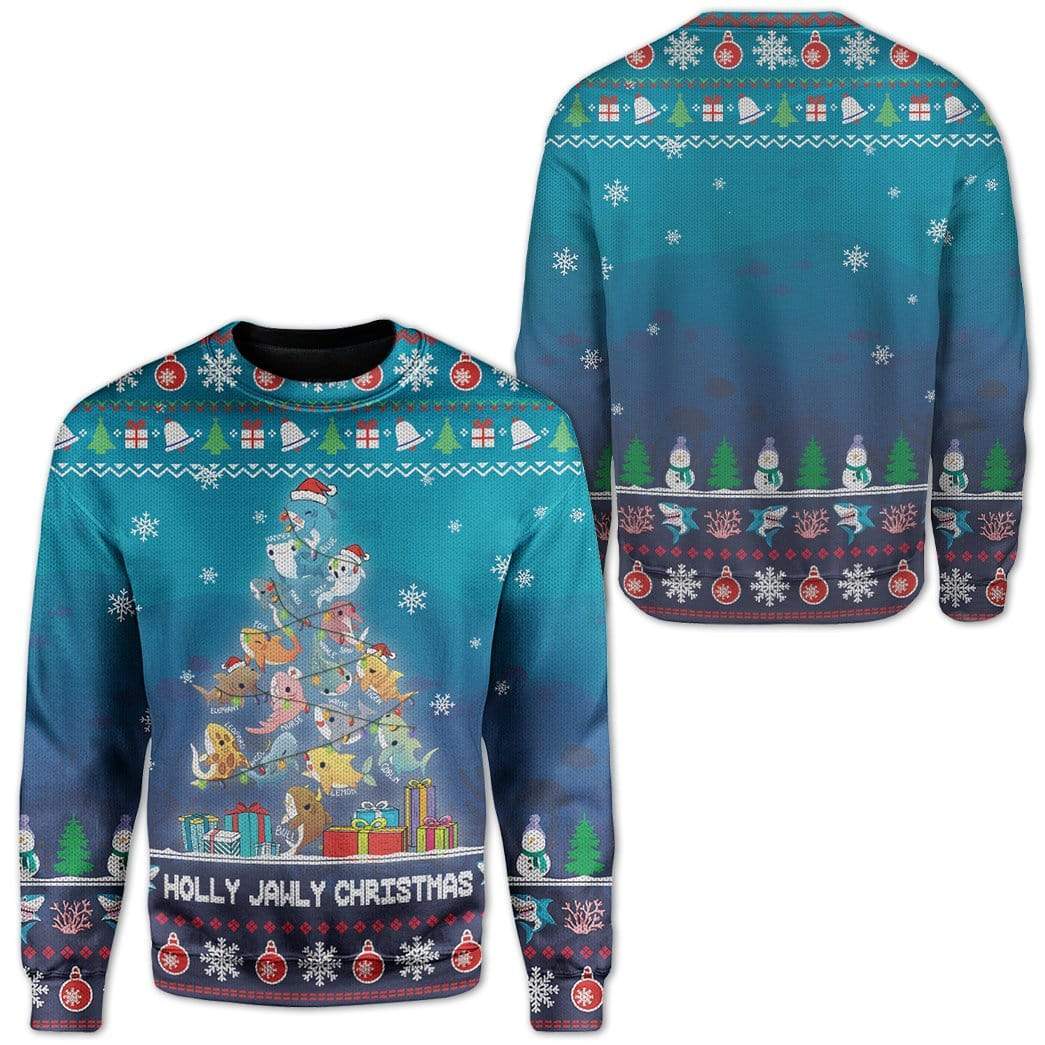 Ugly Holly Jawly Christmas Custom Sweater Apparel HD-DT19111914 Ugly Christmas Sweater 