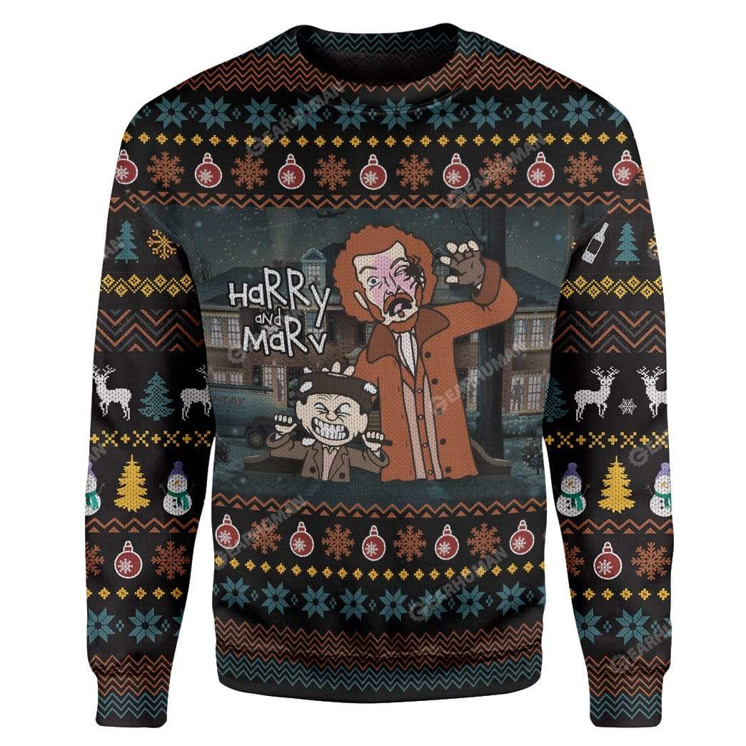 Ugly Home Alone Custom Sweater Apparel HD-TA1311903 Ugly Christmas Sweater Long Sleeve S 
