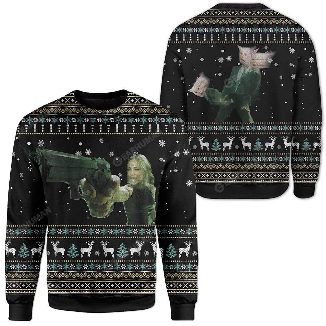 Ugly Matrix CustomSweater Apparel HD-AT11111909 Ugly Christmas Sweater 