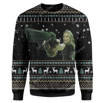 Ugly Matrix CustomSweater Apparel HD-AT11111909 Ugly Christmas Sweater Long Sleeve S 