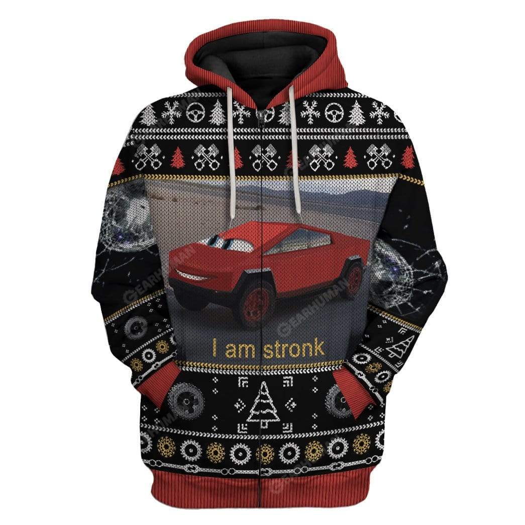 Ugly McCybertruck Custom T-Shirts Hoodies Apparel HD-TA25111916 3D Custom Fleece Hoodies Zip Hoodie S 