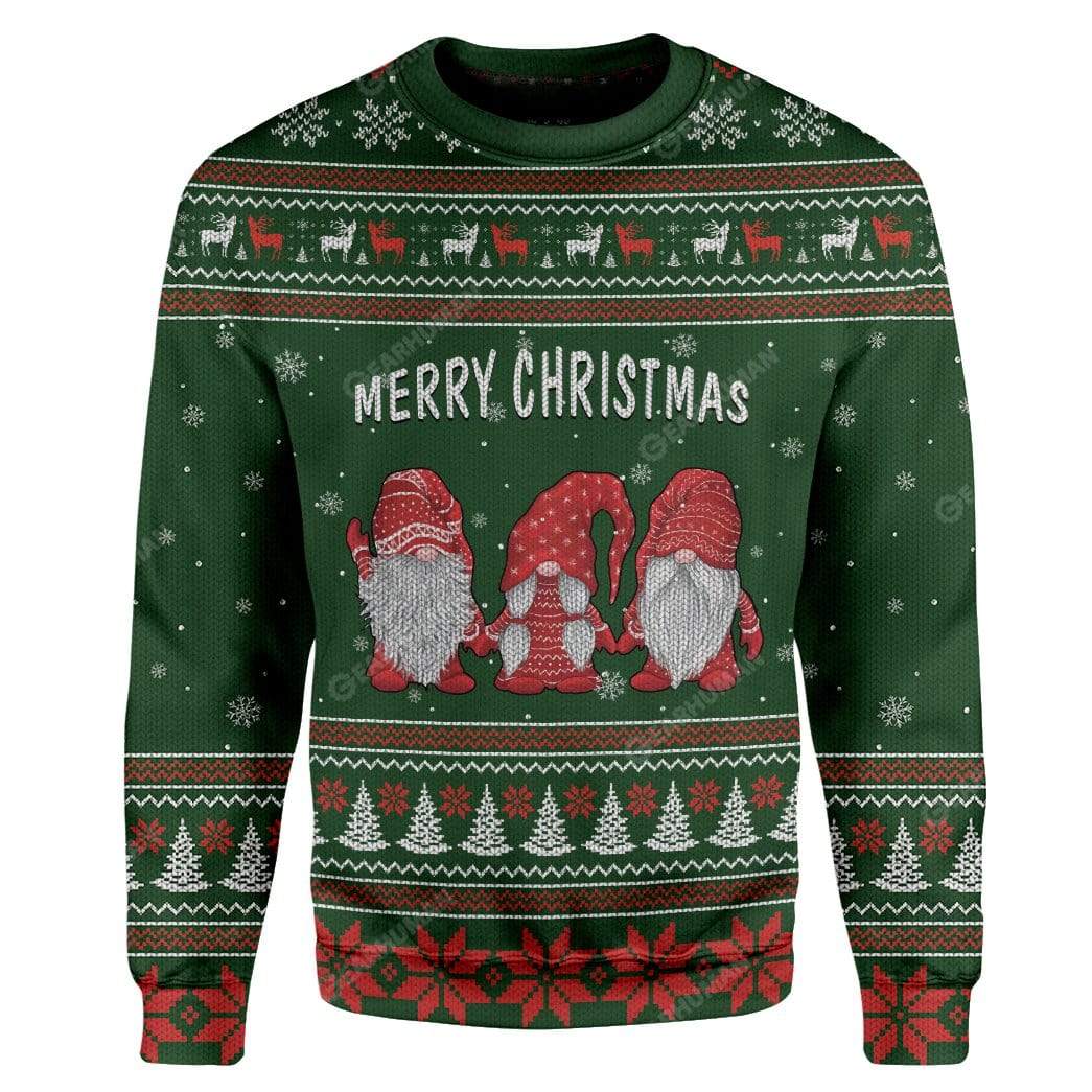 Ugly Merry Christmas Custom Sweater Apparel HD-AT13111917 Ugly Christmas Sweater Long Sleeve S 