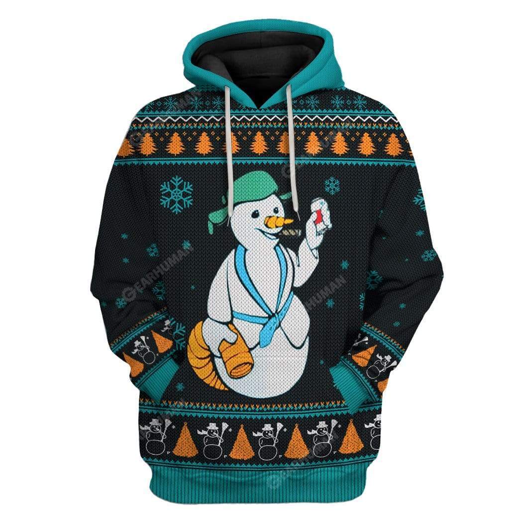 Ugly Merry Christmas Sh*tter's Full Snowman Custom T-Shirts Hoodies Apparel HD-AT0312194 3D Custom Fleece Hoodies Hoodie S 
