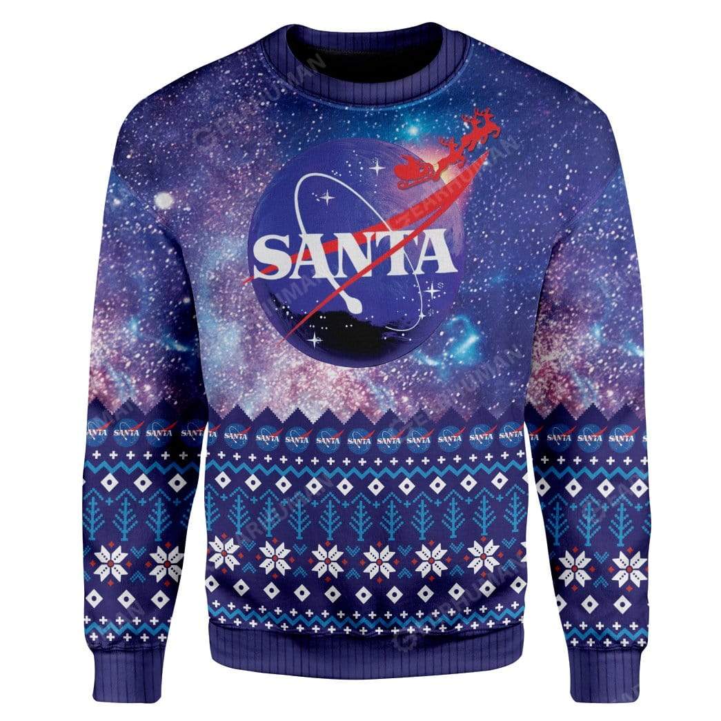 Ugly Nasa Custom Sweater Apparel HD-TA20111918 Ugly Christmas Sweater Long Sleeve S 