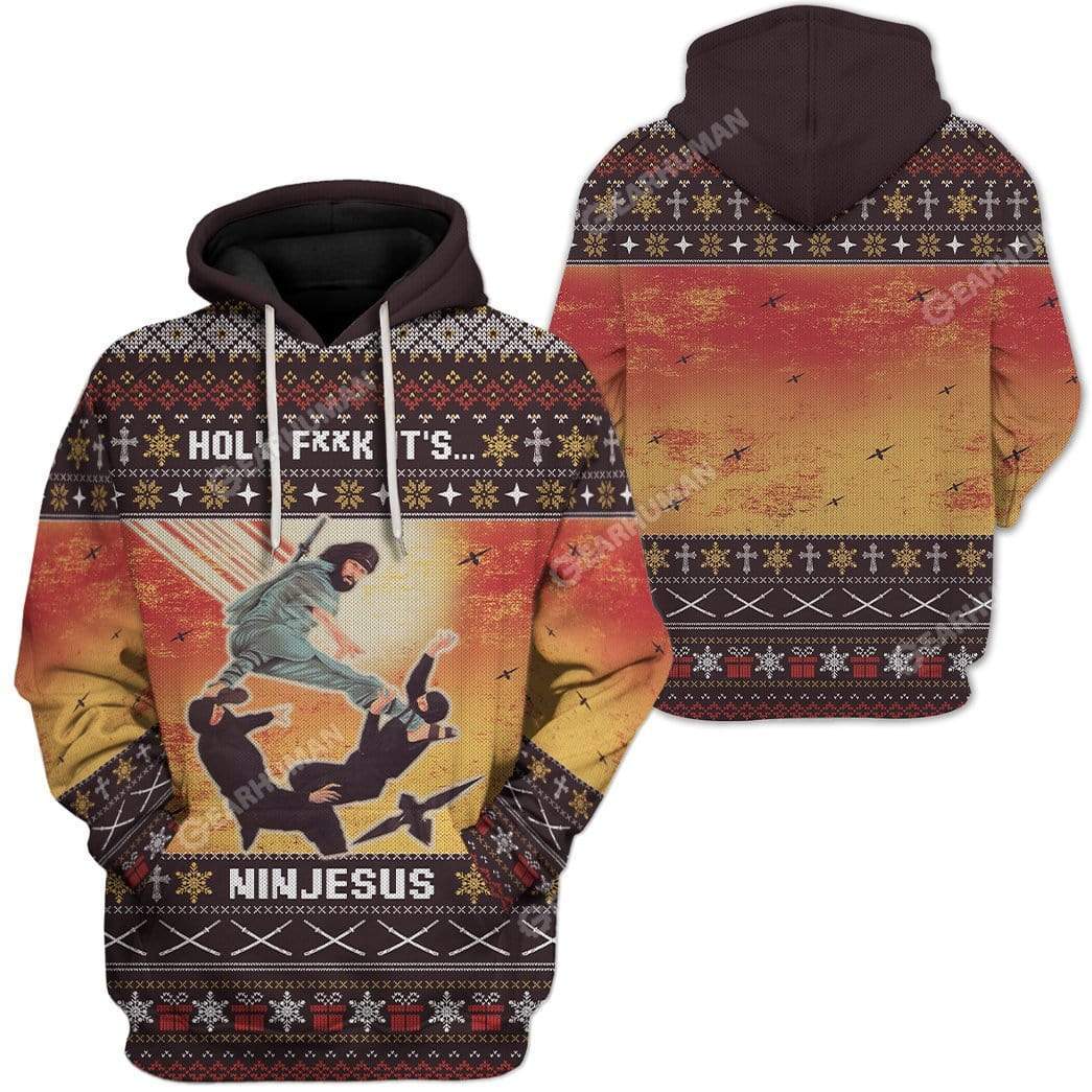 Ugly Ninjesus Custom T-shirt - Hoodies Apparel HD-TA16111915 3D Custom Fleece Hoodies 