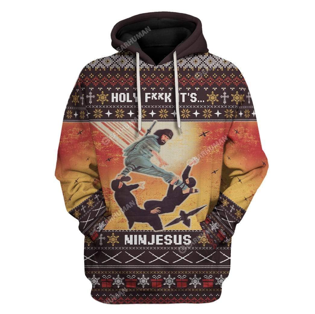 Ugly Ninjesus Custom T-shirt - Hoodies Apparel HD-TA16111915 3D Custom Fleece Hoodies Hoodie S 