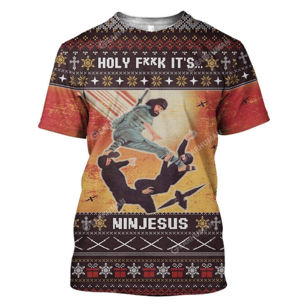 Ugly Ninjesus Custom T-shirt - Hoodies Apparel HD-TA16111915 3D Custom Fleece Hoodies T-Shirt S 