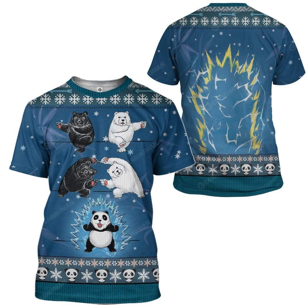 Ugly Panda Fusion Christmas Custom T-Shirts Hoodies Apparel AN-TA0212193 3D Custom Fleece Hoodies 