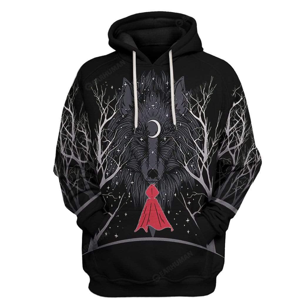 Ugly Red Riding Hood Custom T-shirt - Hoodies Apparel HD-DT07111911 3D Custom Fleece Hoodies Hoodie S 