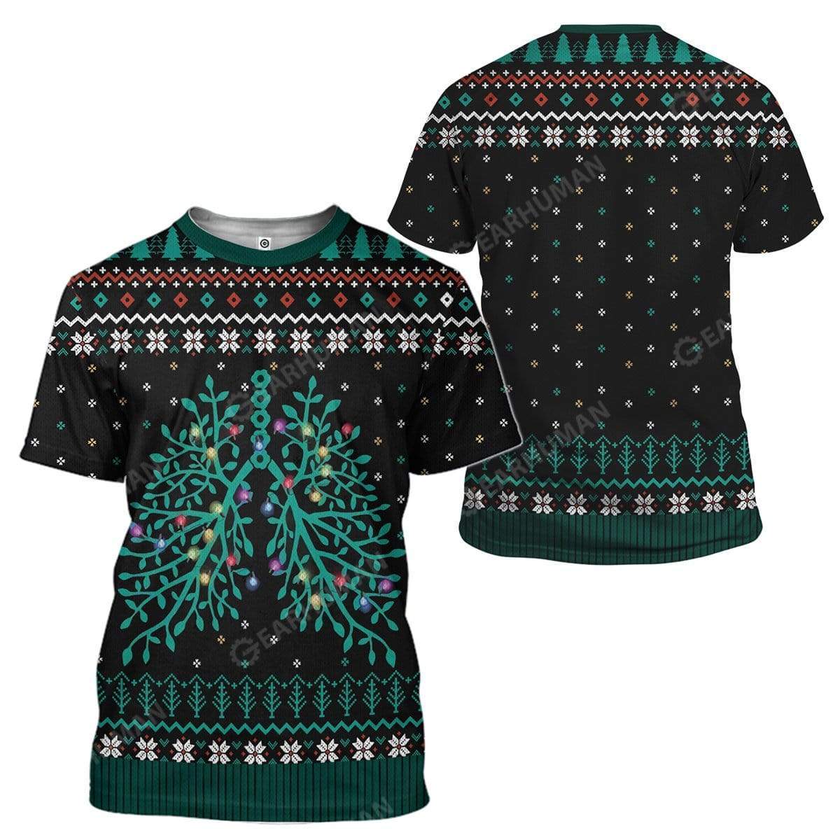 Ugly Respiratory Christmas Lights Custom T-Shirts Hoodies Apparel HD-TA2611197 3D Custom Fleece Hoodies 