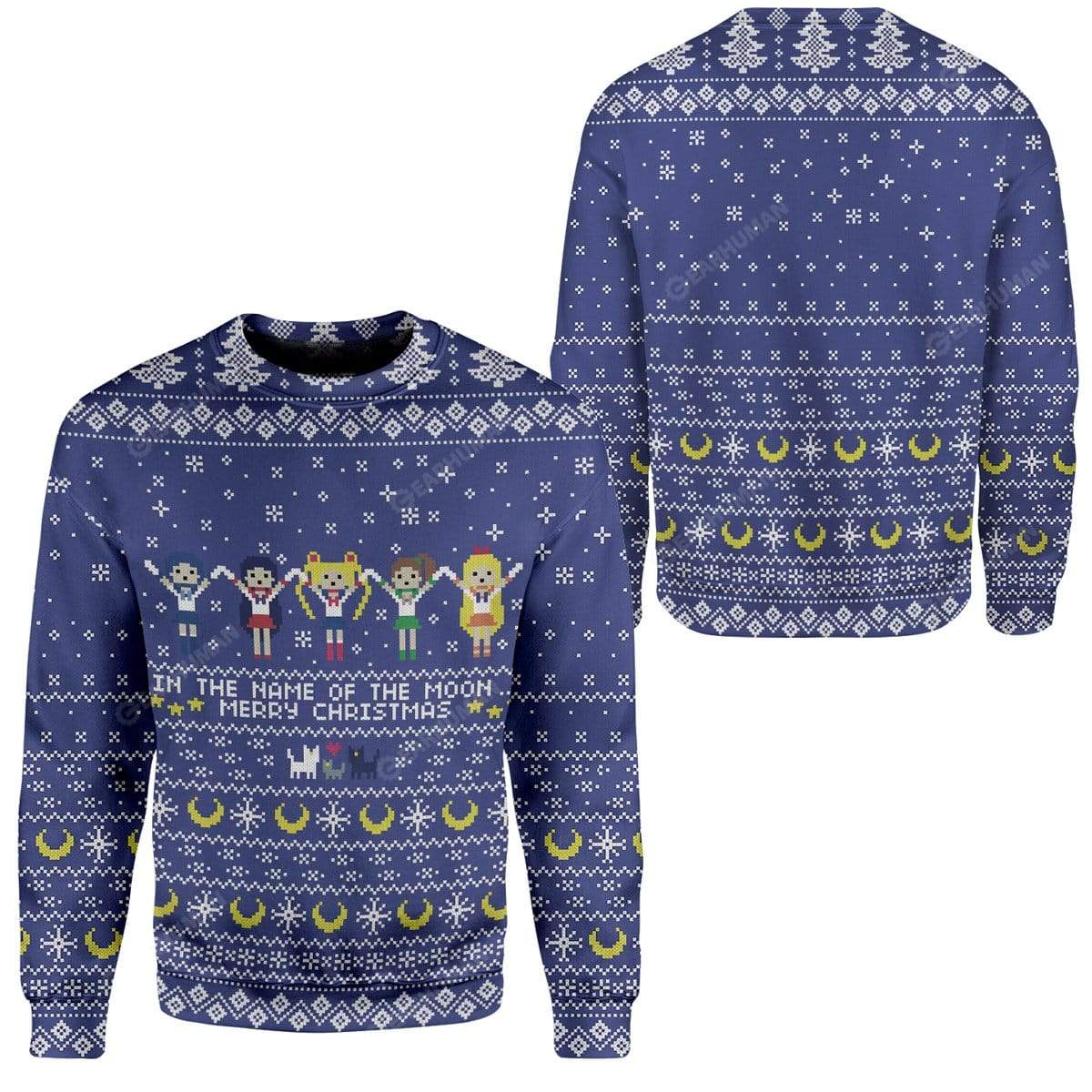 Ugly Sailor Moon Custom Sweater Apparel HD-TA16111901 Ugly Christmas Sweater 