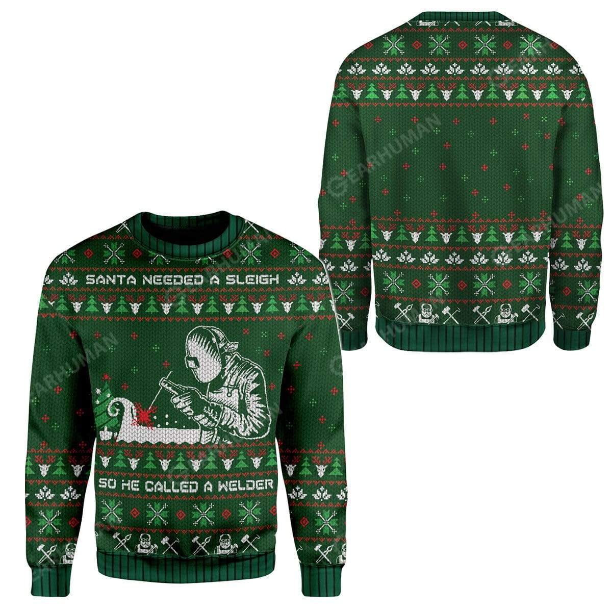Ugly Santa Welder Hoodie T-Shirts Apparel HD-TA2811195 3D Custom Fleece Hoodies 