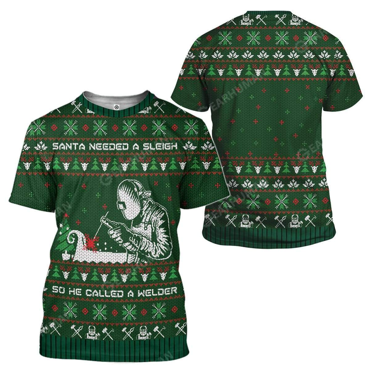 Ugly Santa Welder Hoodie T-Shirts Apparel HD-TA2811195 3D Custom Fleece Hoodies 