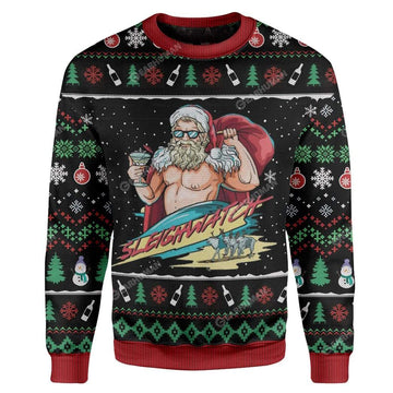 Gearhumans Ugly Sleighwatch Custom Sweater Apparel