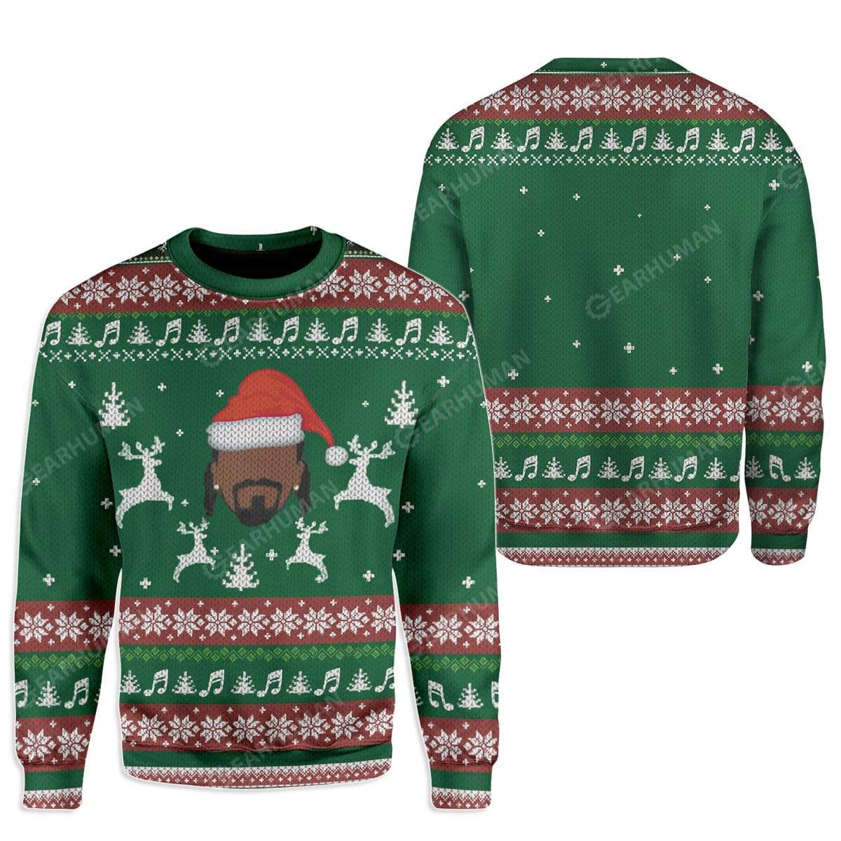 Ugly Snoop Custom Sweater Apparel HD-TA14111911 Ugly Christmas Sweater 