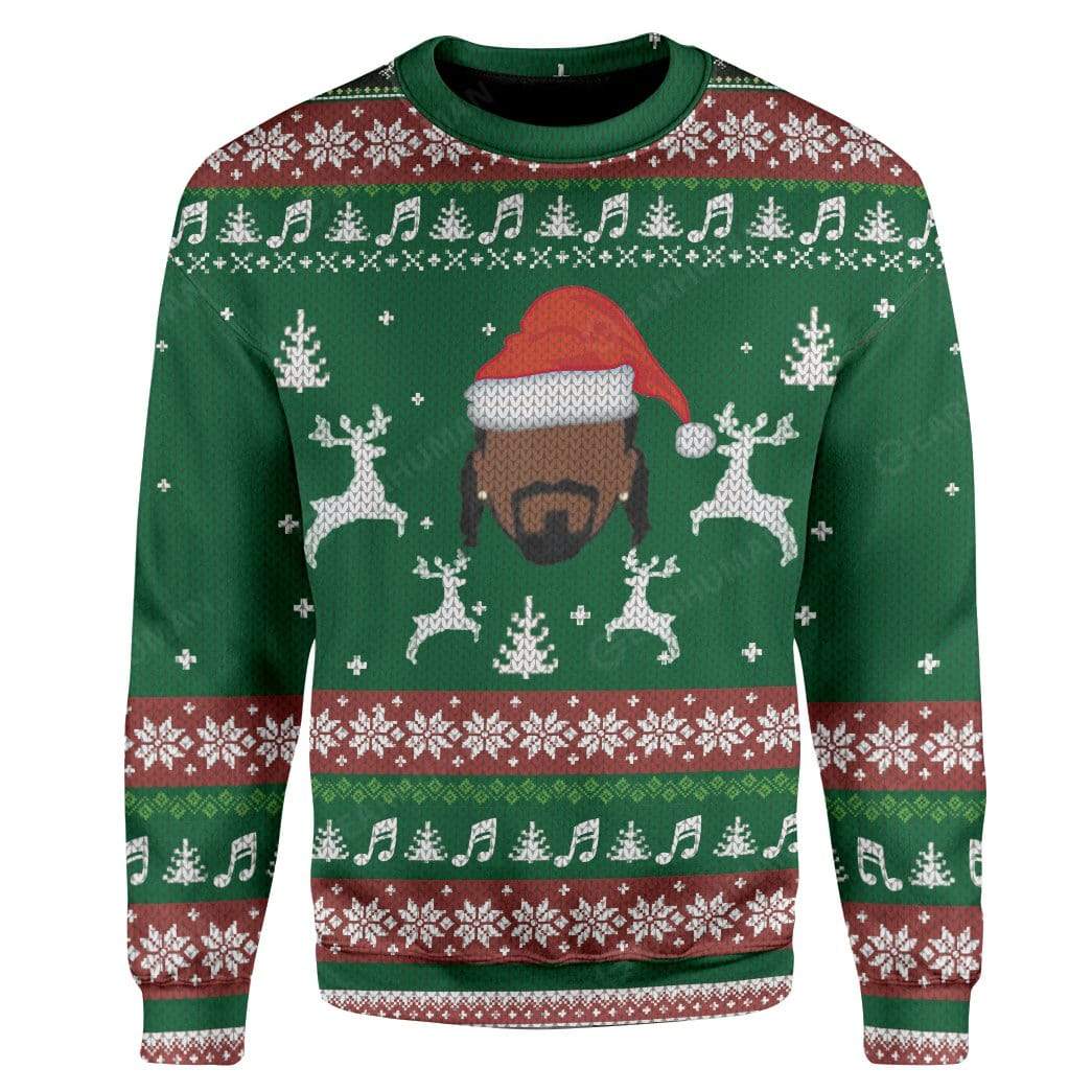 Ugly Snoop Custom Sweater Apparel HD-TA14111911 Ugly Christmas Sweater Long Sleeve S 