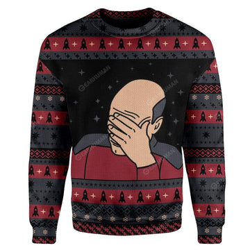 Gearhumans Ugly Star Trek Custom Sweater Apparel