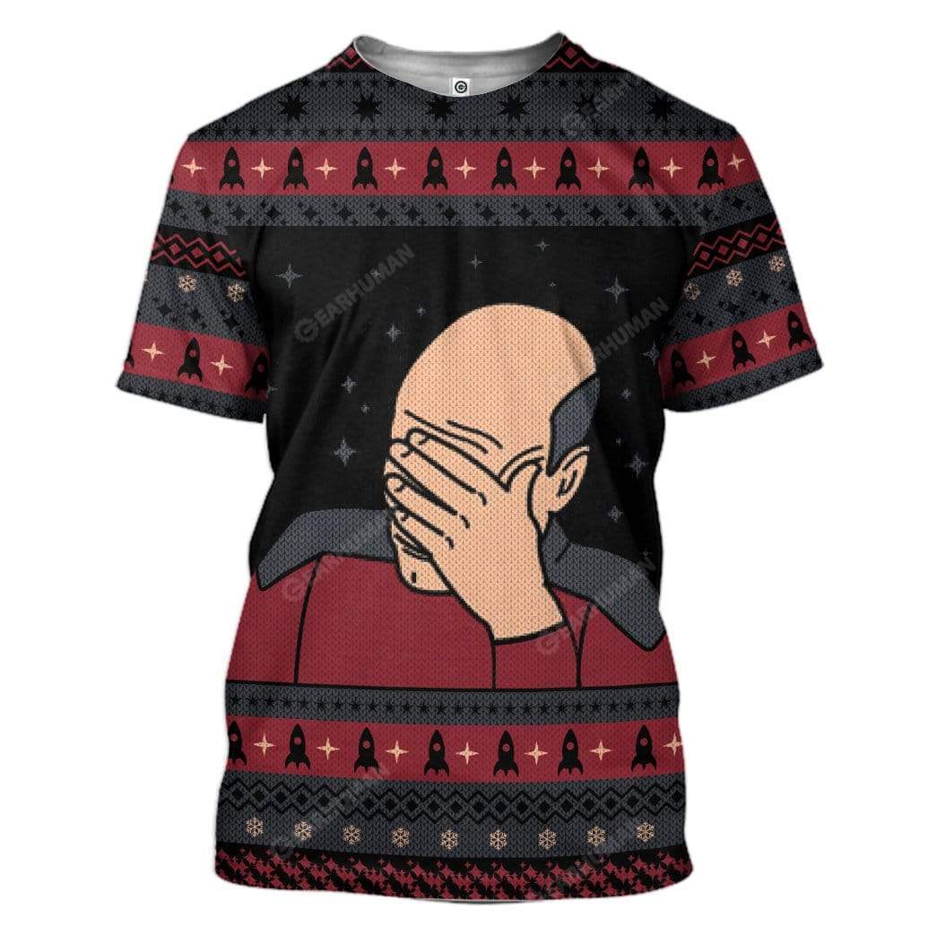 Ugly Star Trek Custom T-shirt - Hoodies Apparel HD-AT14111918 3D Custom Fleece Hoodies T-Shirt S 