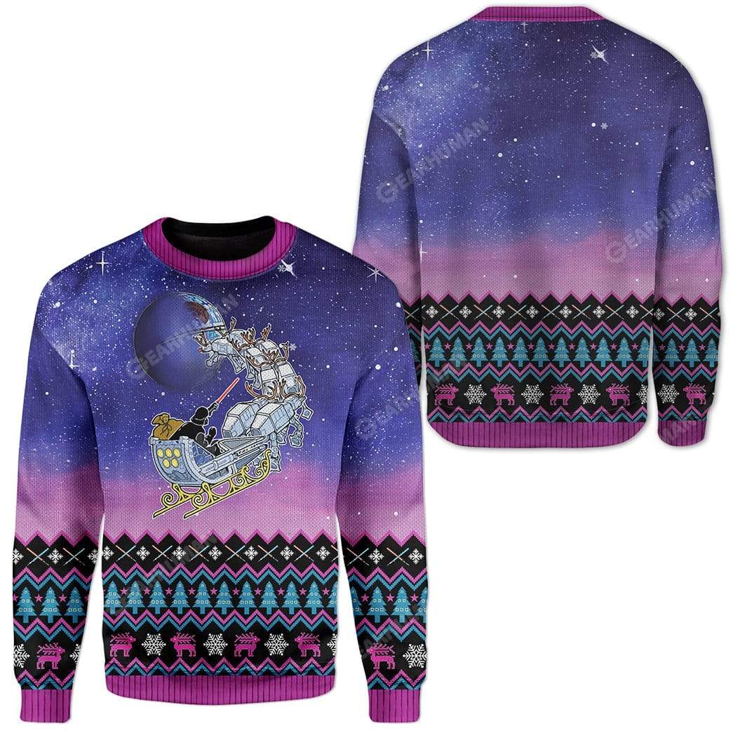Ugly Star Wars Custom T-shirt - Hoodies Apparel HD-TA07111901 Ugly Christmas Sweater 