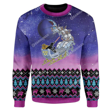 Ugly Star Wars Custom T-shirt - Hoodies Apparel HD-TA07111901 Ugly Christmas Sweater Long Sleeve S 