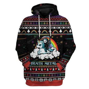 Ugly Sweater Death Metal Hoodie T-Shirts Apparel MS-QM28111911 3D Custom Fleece Hoodies Hoodie S 