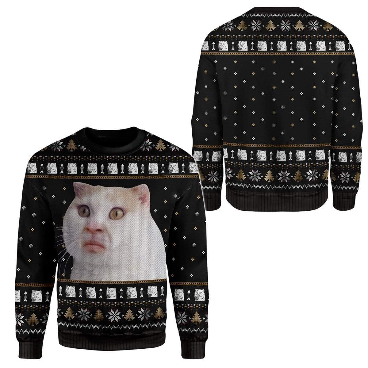 Ugly Terrifying Cat Custom T-Shirts Hoodies Apparel CT-AT1012194 3D Custom Fleece Hoodies 